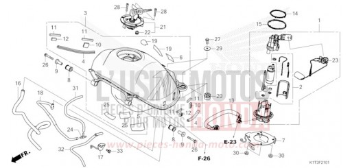 RESERVOIR A CARBURANT (CRF250LR/LRA,CRF300LR/LRA) CRF300LRAM de 2021